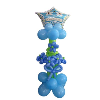 Balloon arrangement for baby boy